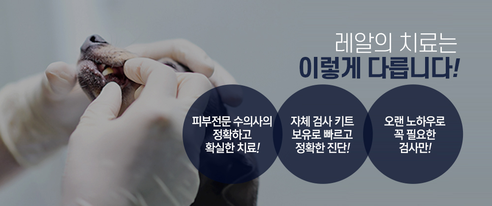 레알의 치료는 이렇게 다릅니다!